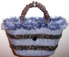Light blue and brown